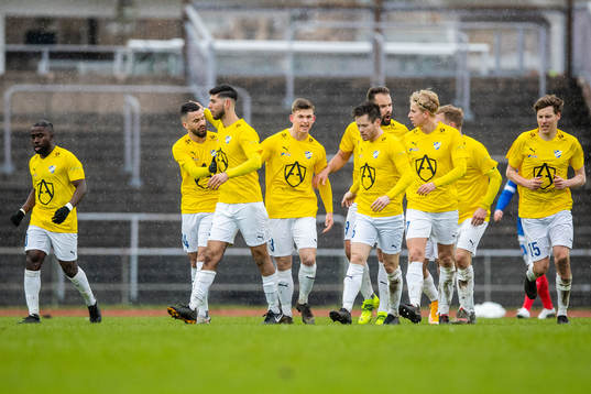 IFK Malmös Elliot Lindquist Nilsson jublar efter 1-1
