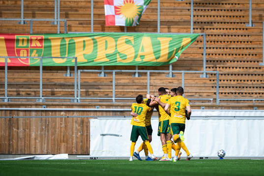 Dalkurds spelare jublar