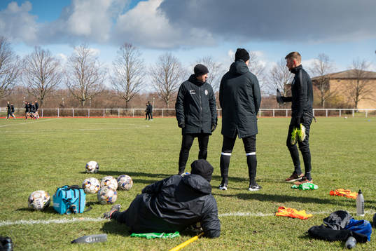 Tränare Billy Magnusson och Erik Pärsson