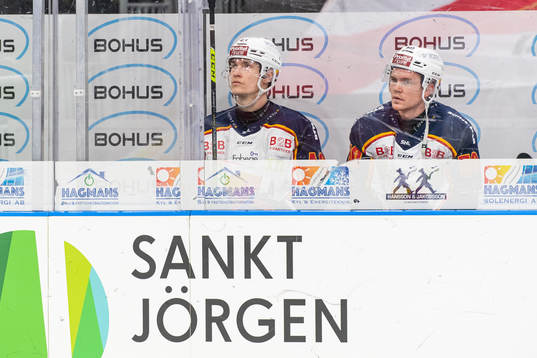 Djurgårdens Tom Nilsson och Tobias Ekberg i