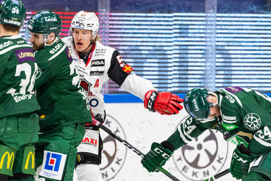 Malmö Redhawks Emil Sylvegård och Färjestads Jonathon