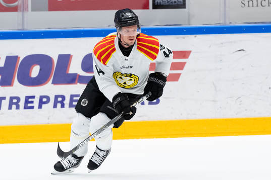 Brynäs Nicklas Danielsson innan match två i kvalet till