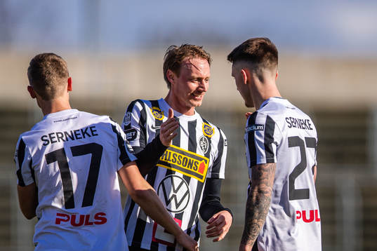 Landskronas Måns Ekvall jublar