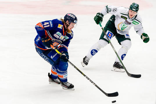 Växjös Ludvig Nilsson och Färjestads Niclas Lundgren