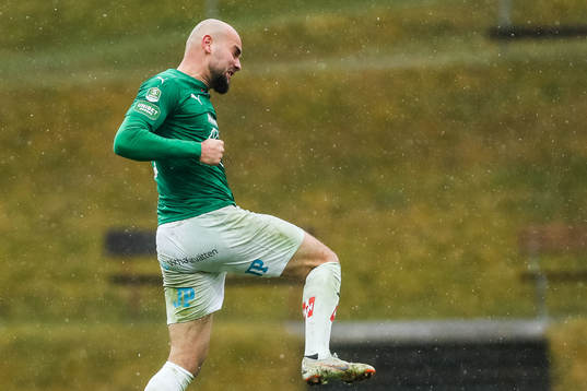 Jönköpings Perparim Beqaj jublar efter 1-1