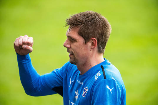 Häckens Oskar Sverrisson jublar