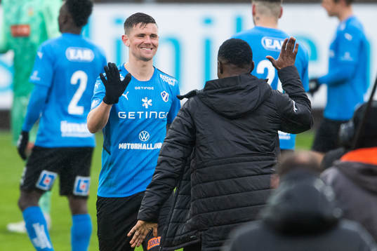 Halmstads Markus Antonsson jublar