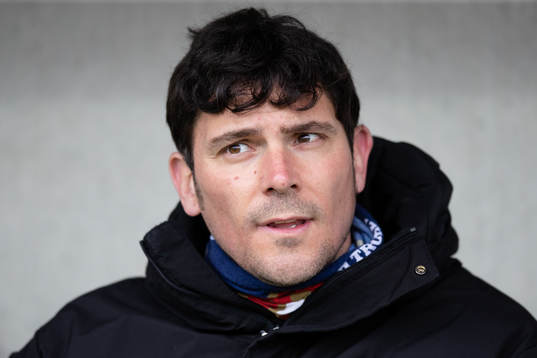 Örgrytes assisterande tränare Miguel Beas innan fotbollsmatchen i Superettan mellan Örgryte och Öster den 11 april 2021 i Göteborg. 