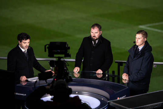 Discovery+ studio med Tommy Åström, Alexander Axén och