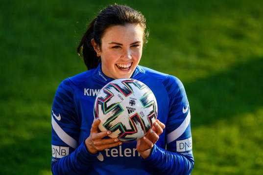 Ingrid Syrstad Engen of the Norwegian national football team