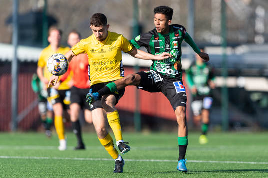 Elfsborgs Stefan Ceganjac och Varbergs Tashreeq Matthews