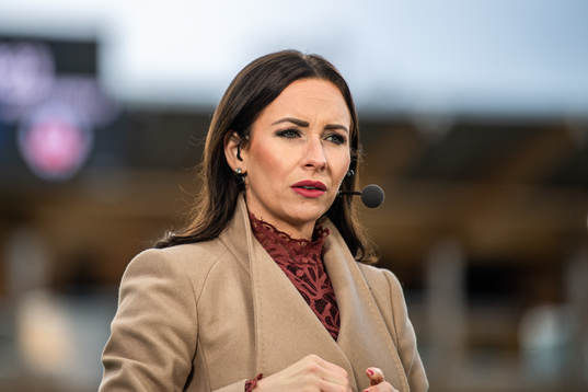 Camilla Nordlund i Discovery+ studio