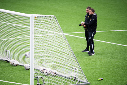 manager Jimmy Thelin och assisterande tränare Christer Persson
