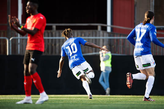 Trelleborgs Abdul Fatawu Safiu jublar