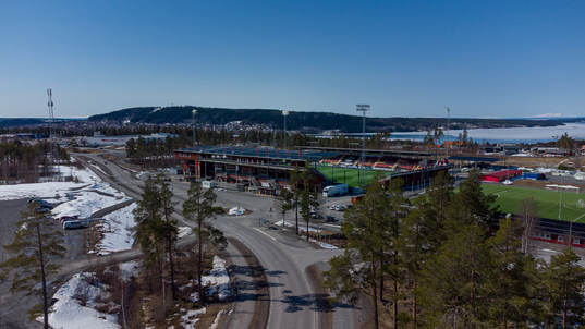 Vy över Jämtkraft Arena