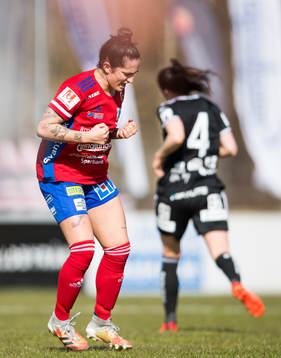 Vittsjös Fernanda Da Silva jublar på slutsignalen