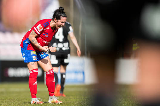Vittsjös Fernanda Da Silva jublar på slutsignalen