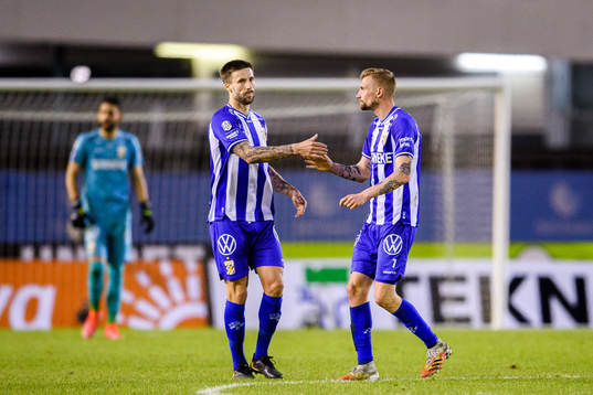 IFK Göteborgs Mattias Bjärsmyr och Sebastian Eriksson