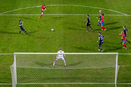 Helsingborgs Brandur Hendriksson Olsen gör 4-1 bakom