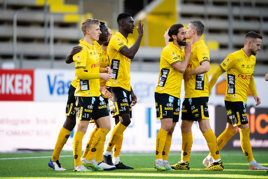 Elfsborgs Marokhy Ndione jublar efter 1-0