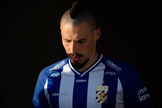 IFK Göteborgs Marek Hamsik på väg ut till andra halvleken