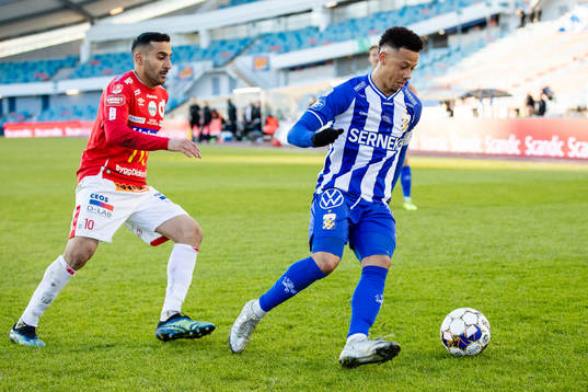 Degerfors Sargon Abraham och IFK Göteborgs Tobias Sana