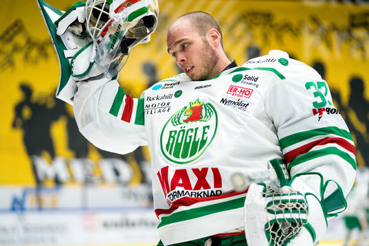 Rögles målvakt Johan Gustafsson