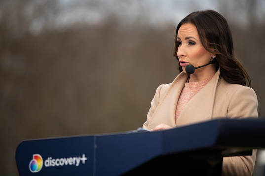 Camilla Nordlund i Discovery+ studio