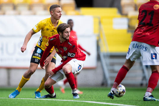 Elfsborgs Theo Lind och Falkenbergs Axel Norén