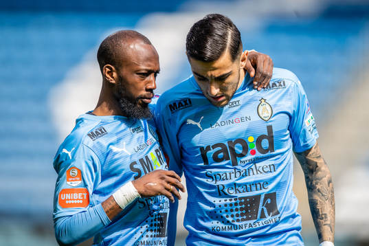 AFC Eskilstunas Ibrahim Blati Toure och Marwan Baze