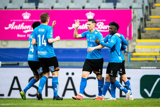 Halmstads Markus Antonsson jublar