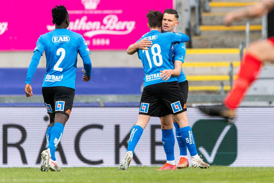 Halmstads Markus Antonsson jublar