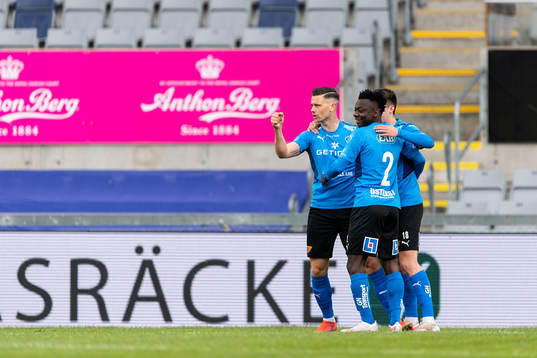 Halmstads Markus Antonsson jublar