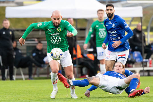 Jönköpings Perparim Beqaj och Trelleborgs Isak Jönsson
