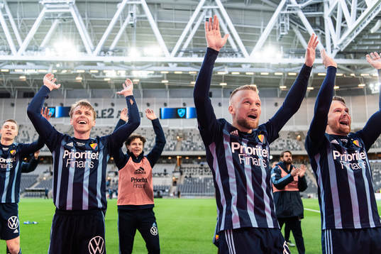 Djurgårdens Rasmus Schüller, Nicklas Bärkroth och Jacob