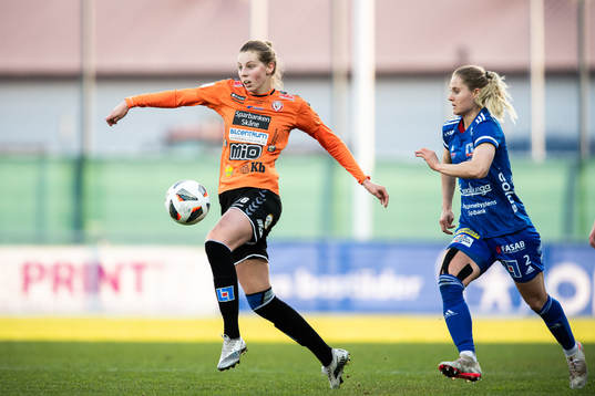 Kristianstads Amanda Edgren och Vittsjös Mie Leth Jans