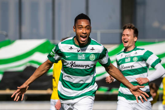 Västerås Brian Span jublar efter 2-1