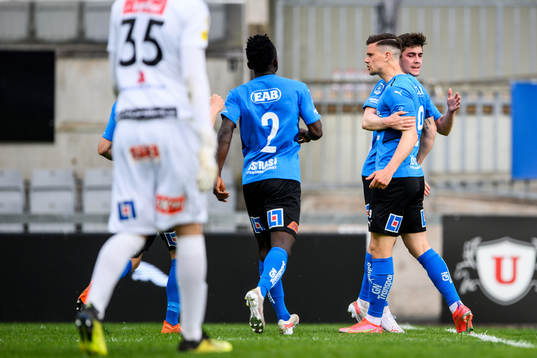 Halmstads Markus Antonsson jublar