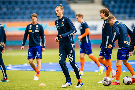 Quint Arie Jansen of Aalesund ahead of the OBOS-ligaen match between Aalesund and Bryne on May 15, 2021 in Ålesund.