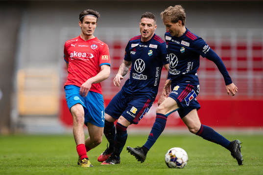 Helsingborgs Wilhelm Loeper och Östers James Keene och