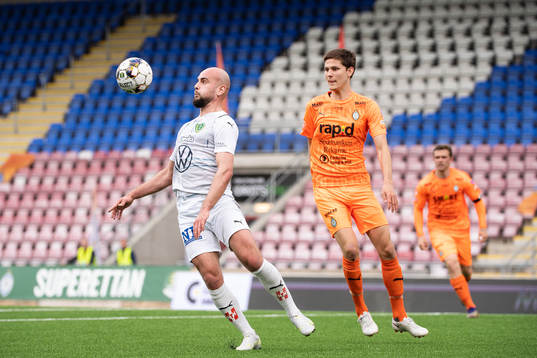 Jönköpings Perparim Beqaj och AFC Eskilstunas Rasmus Wikström