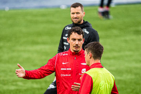 Vegard Valgermo Forren of Brann ahead of the Eliteserien match between Molde and Brann on May 16, 2021 in Molde.