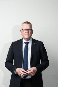 Janne Andersson, förbundskapten för Sveriges fotbollslandslag, poserar för ett porträtt den 18 maj 2021 i Stockholm. 