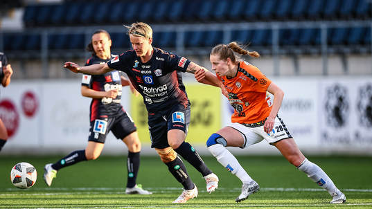 Linköpings Nilla Fischer och Kristianstads Amanda Edgren