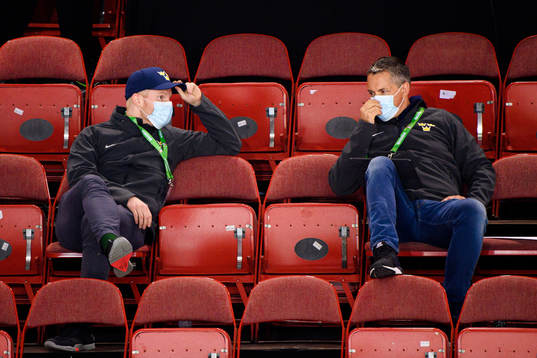 Adam Almqvist Andersson, Video Coach and Tomas Montén of