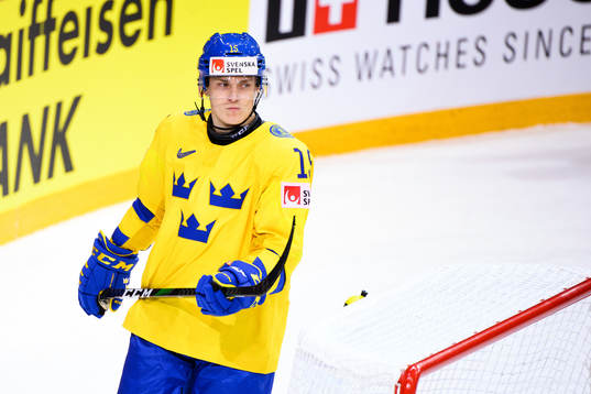 Pontus Holmberg of Sweden looks dejected