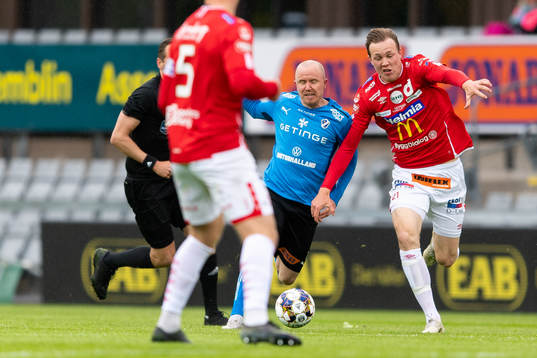 Halmstads Simon Lundevall och Degerfors Adam Carlén