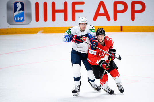 Jack Drury of USA and Justin Danforth of Canada