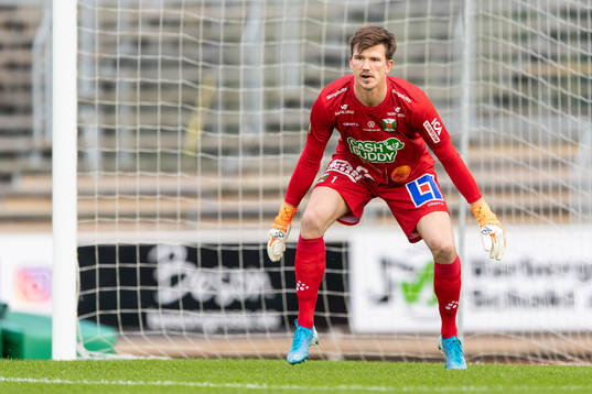Varbergs målvakt August Strömberg