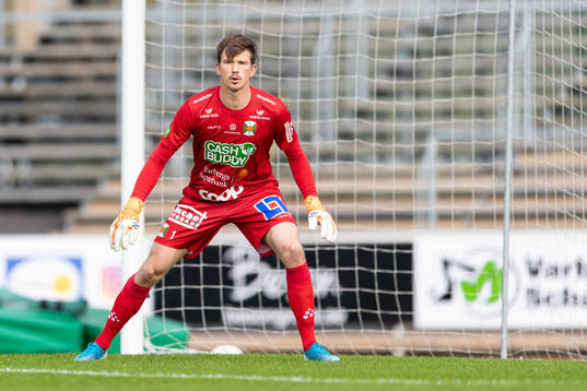 Varbergs målvakt August Strömberg
